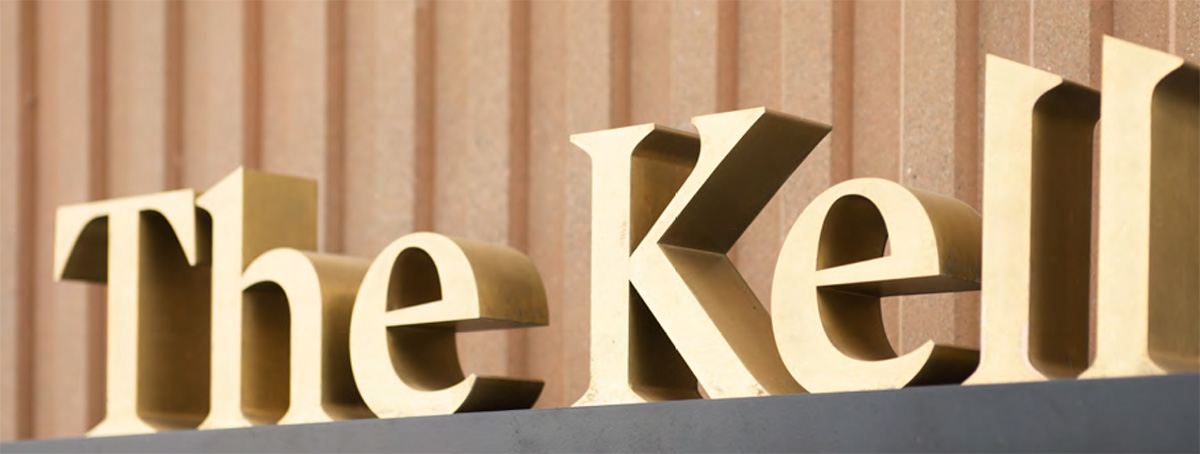 The Kell 3D Brass Signage